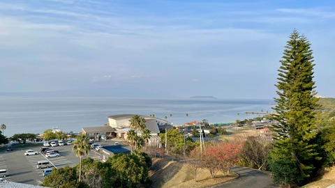 道の駅の温泉施設の近くから見える景色