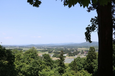 胡四王神社から見る花巻市