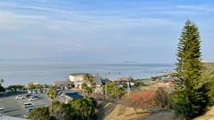 道の駅の温泉施設の近くから見える景色