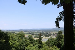 胡四王神社から見る花巻市