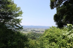 胡四王神社から見る花巻市