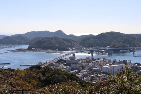 鳥居をくぐり切った後の景色