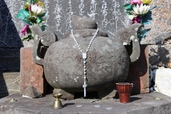 ロザリオがかかっている