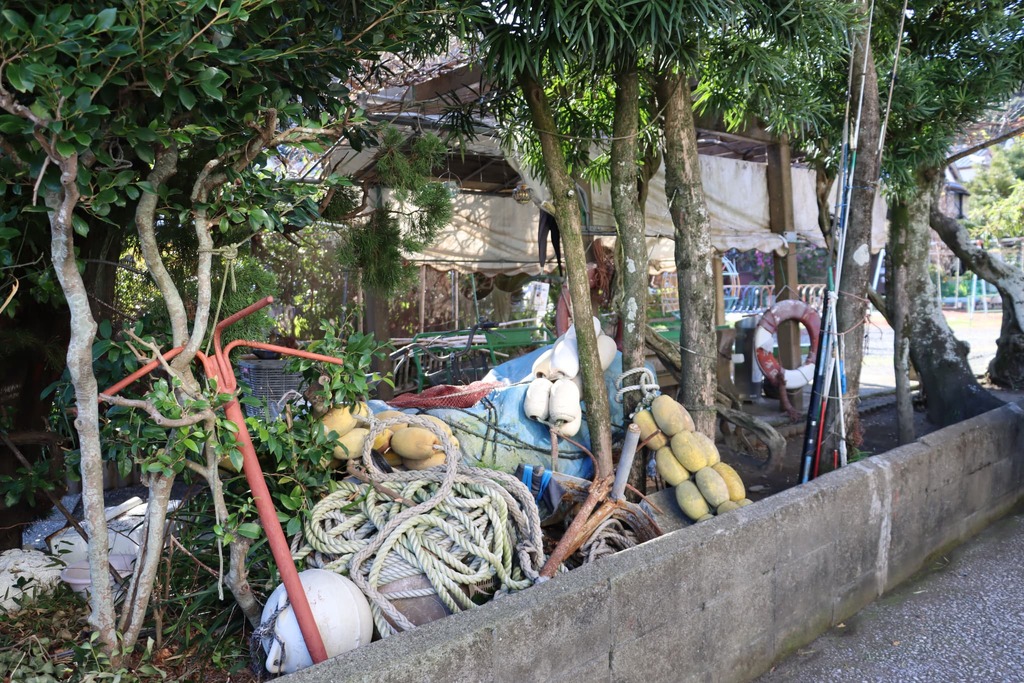 漁具がたくさん